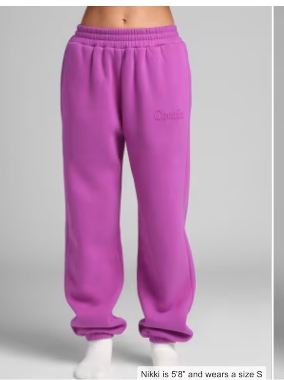 NWT Comfrt Wild Berry Sweat Pants L - Picture 3 of 3